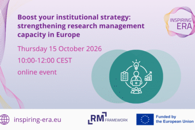 Boost your institutional strategy: strengthening research management capacity in Europe
